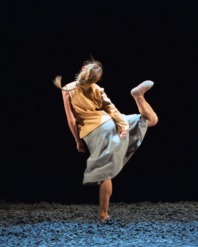 en ung kvinne med fletter sett bakfra